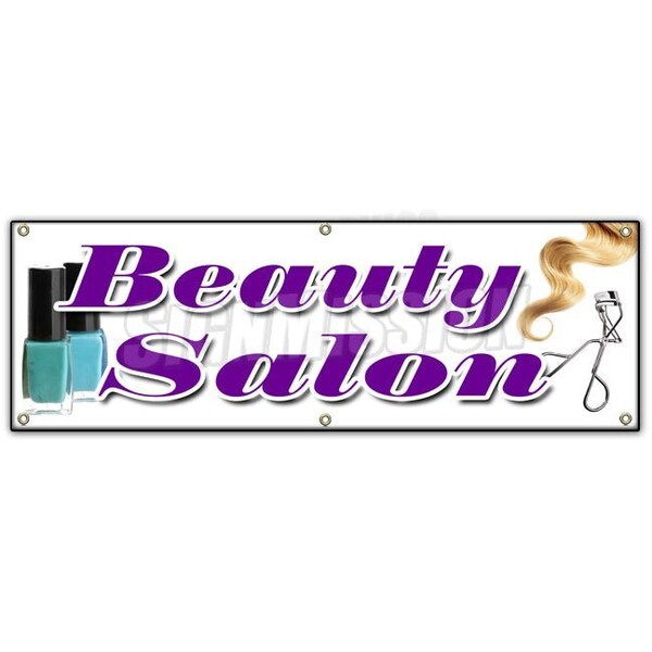 BEAUTY SALON BANNER SIGN hairdresser stylist colorist color haircuts
